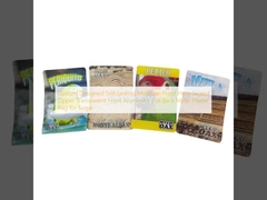 कस्टम डिजाइन स्व-सीलिंग आर्द्रता-प्रूफ हीट-सील ज़िपर पारदर्शी फ्रंट एल्यूमीनियम पन्नी वापस चीनी के लिए Mylar प्लास्टिक बैग