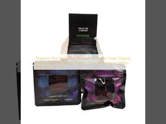 डिस्पेंसर बॉक्स मायलर बैग छिद्रित काउंटर पेपर डिस्प्ले बॉक्स गमी एनर्जी पाउडर कैप्सूल दवा टैबलेट के लिए आंसू बंद लाइन के साथ