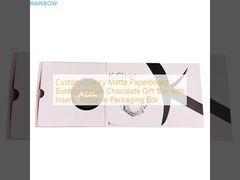 कस्टम लक्जरी मैट पेपरबोर्ड बायोडिग्रेडेबल चॉकलेट गिफ्ट बॉक्स इंसर्ट के साथ फोल्डेबल पैकेजिंग बॉक्स
