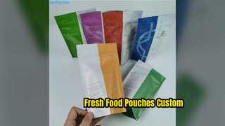 कस्टम फूड पाउच मैट एल्युमिनियम फॉयल स्टैंड अप बैग