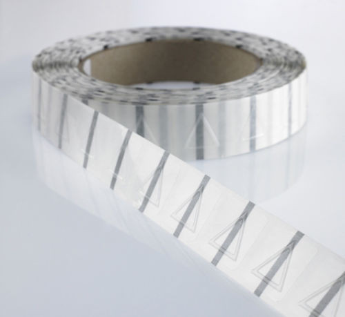 ब्लाइंडमैन / स्टिकर के लिए पुन: प्रयोज्य स्पष्ट त्रिभुज सिकोड़ आस्तीन लेबल स्पर्श चेतावनी