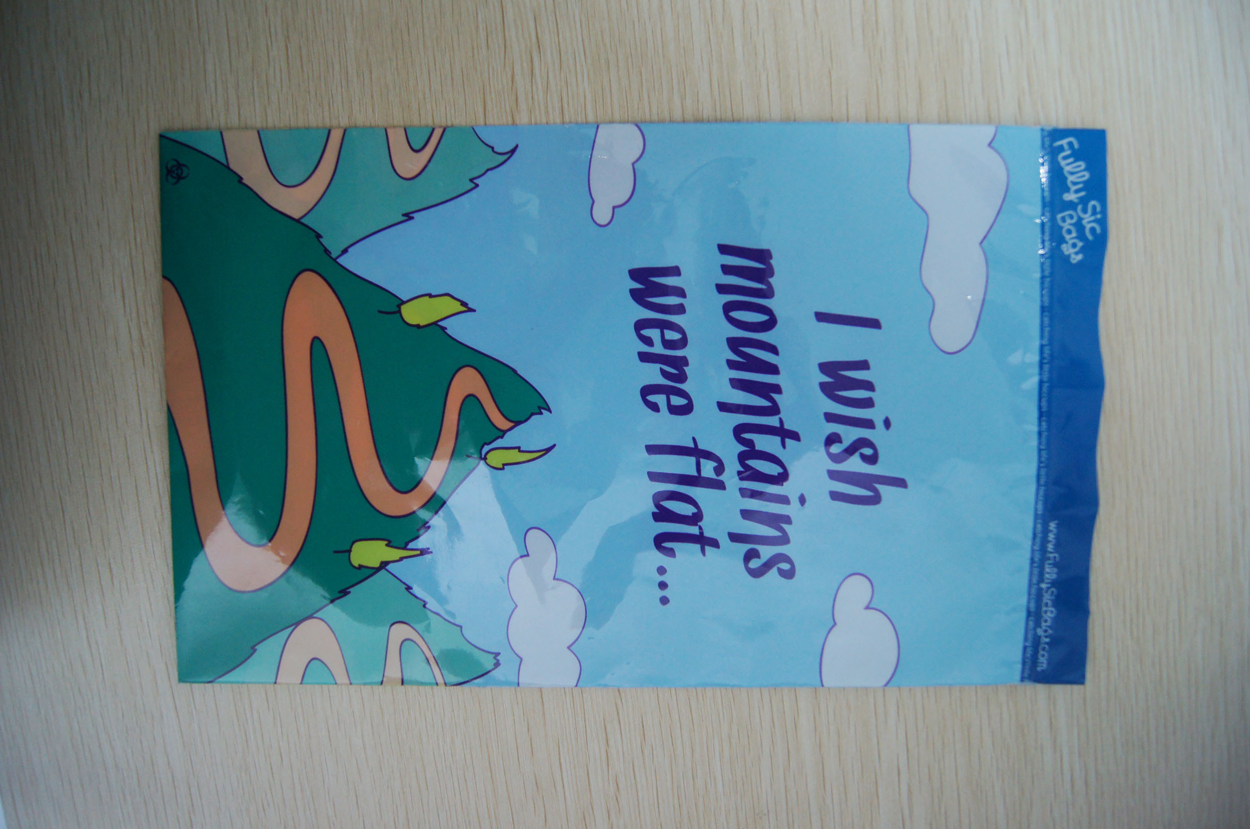 बच्चों के खिलौने के लिए छोटे कार्टून के साथ Ldpe मुद्रित ग्रिप सील बैग ब्लू