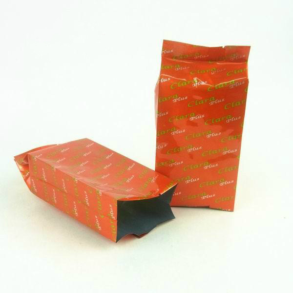 स्वनिर्धारित स्टैंड अप टी बैग्स पैकेजिंग कलरफुल प्रिंटेड विद साइड गस्सेट