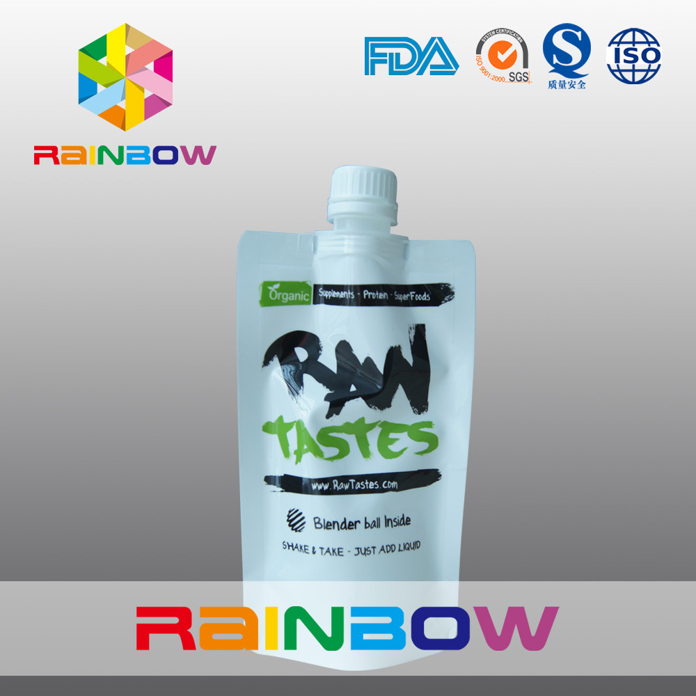 बेबी जूस के लिए टोंटी के साथ लाइट स्टाइल स्टैंड प्लास्टिक पाउच