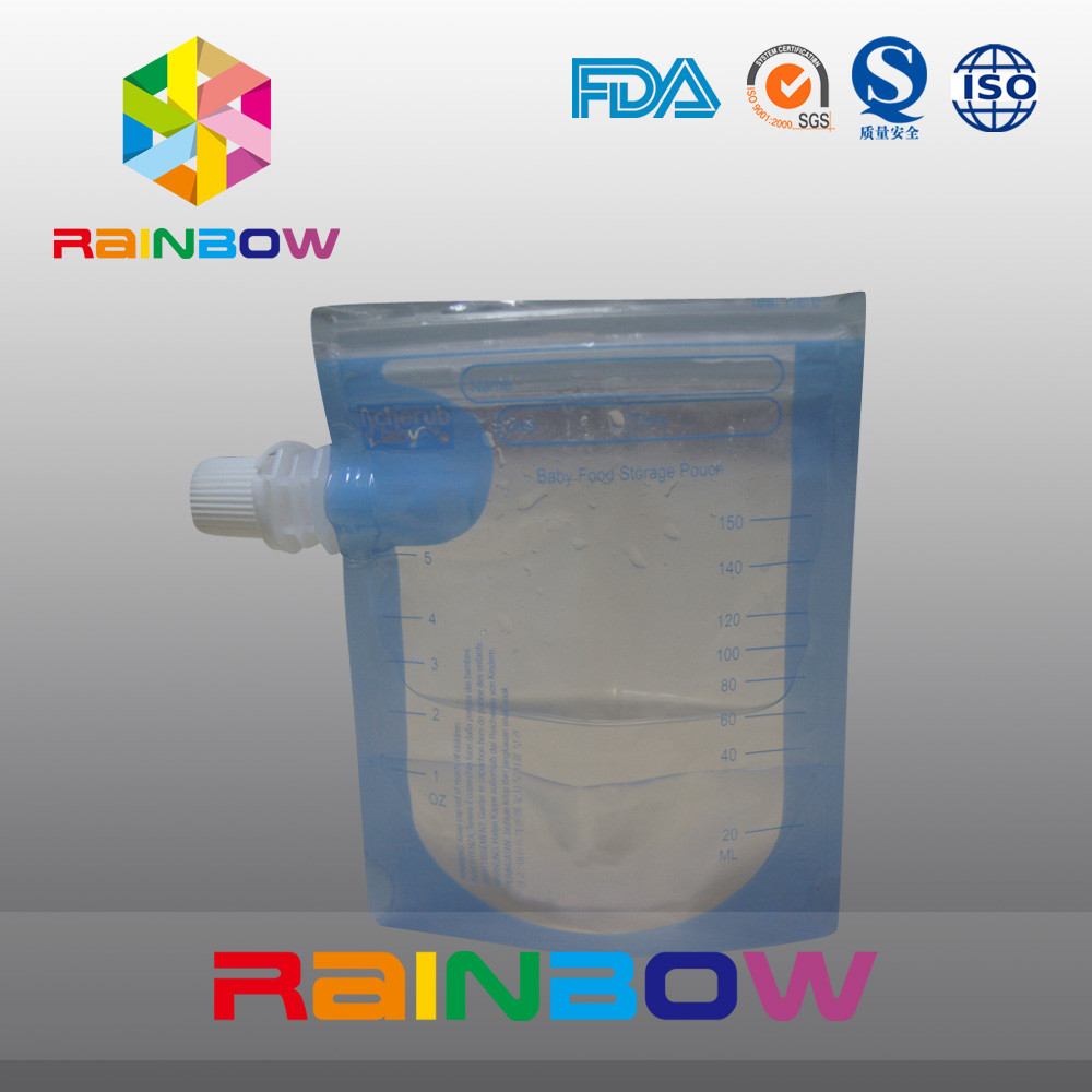 जल / पेय, doypack साथ जिपर के लिए Transprent ओर कली पाउच