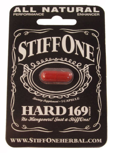 छेद भरने के साथ पुरुष यौन संवर्धन कैप्सूल / गोलियां लिए पेपर कार्ड फांसी