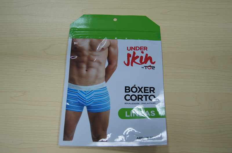 जिपर के साथ पुरुष के अंडरवीयर बैग प्लास्टिक के पाउच Pacakging नोनी पाउच