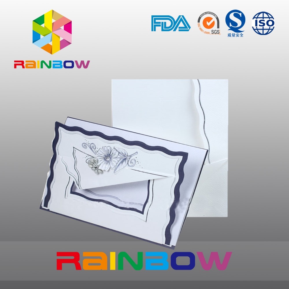 क्रिसमस ग्रीटिंग / वेडिंग निमंत्रण के लिए अनुकूलित पेपर आर्ट कार्ड