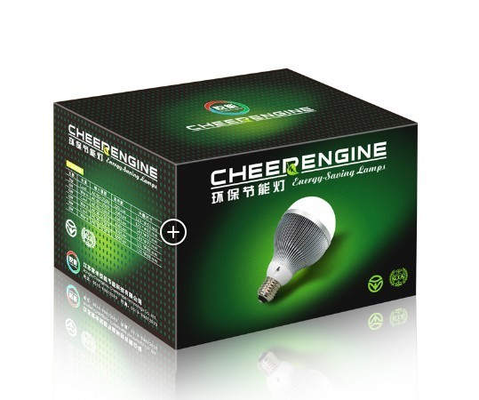 पर्यावरण के अनुकूल एलईडी लाइट बल्ब पेपर पैकेजिंग बॉक्स कस्टम मुद्रित लोगो के साथ