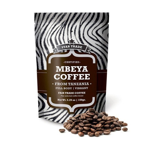 जिपर के साथ मैट एल्युमिनियम फॉयल कॉफी बैग, ब्राउन कॉफ़ी बैग्स फ़ूड बैग्स