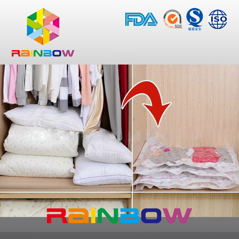 बड़े स्थान बचत भंडारण बैग / वैक यात्रा वैक्यूम स्पेस बैग कपड़े के लिए, कंबल