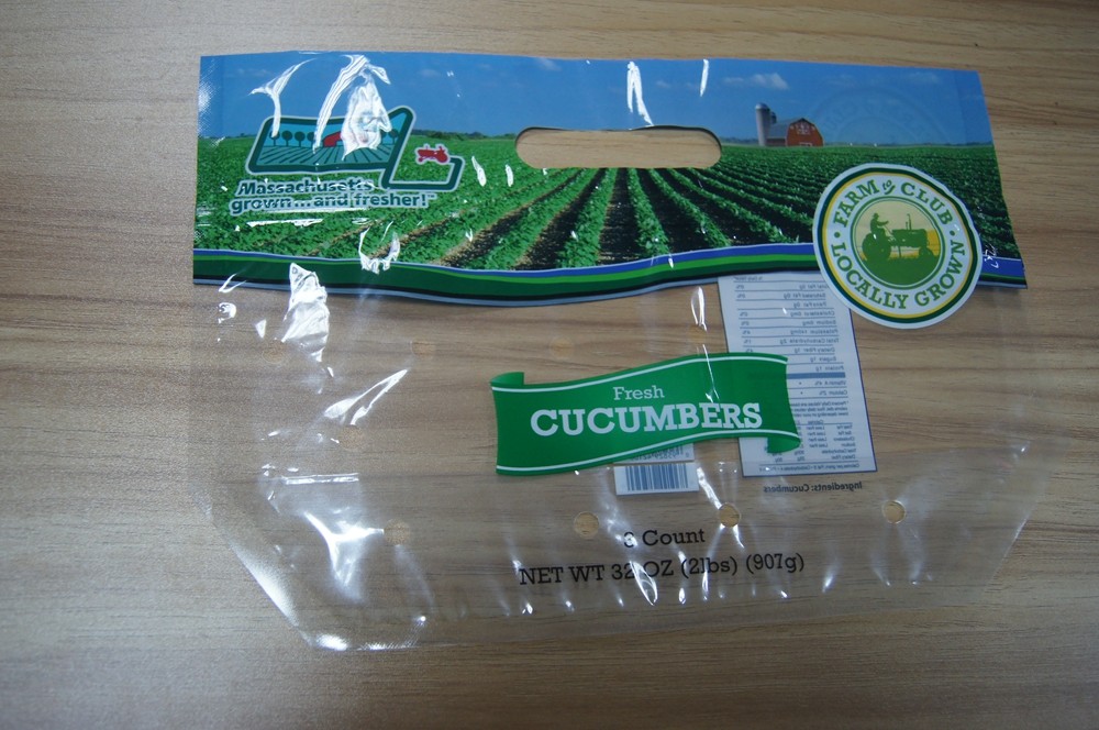 खाद्य ग्रेड पारदर्शी ताजा फल सब्जी प्लास्टिक भंडारण जिपर पैकेजिंग बैग