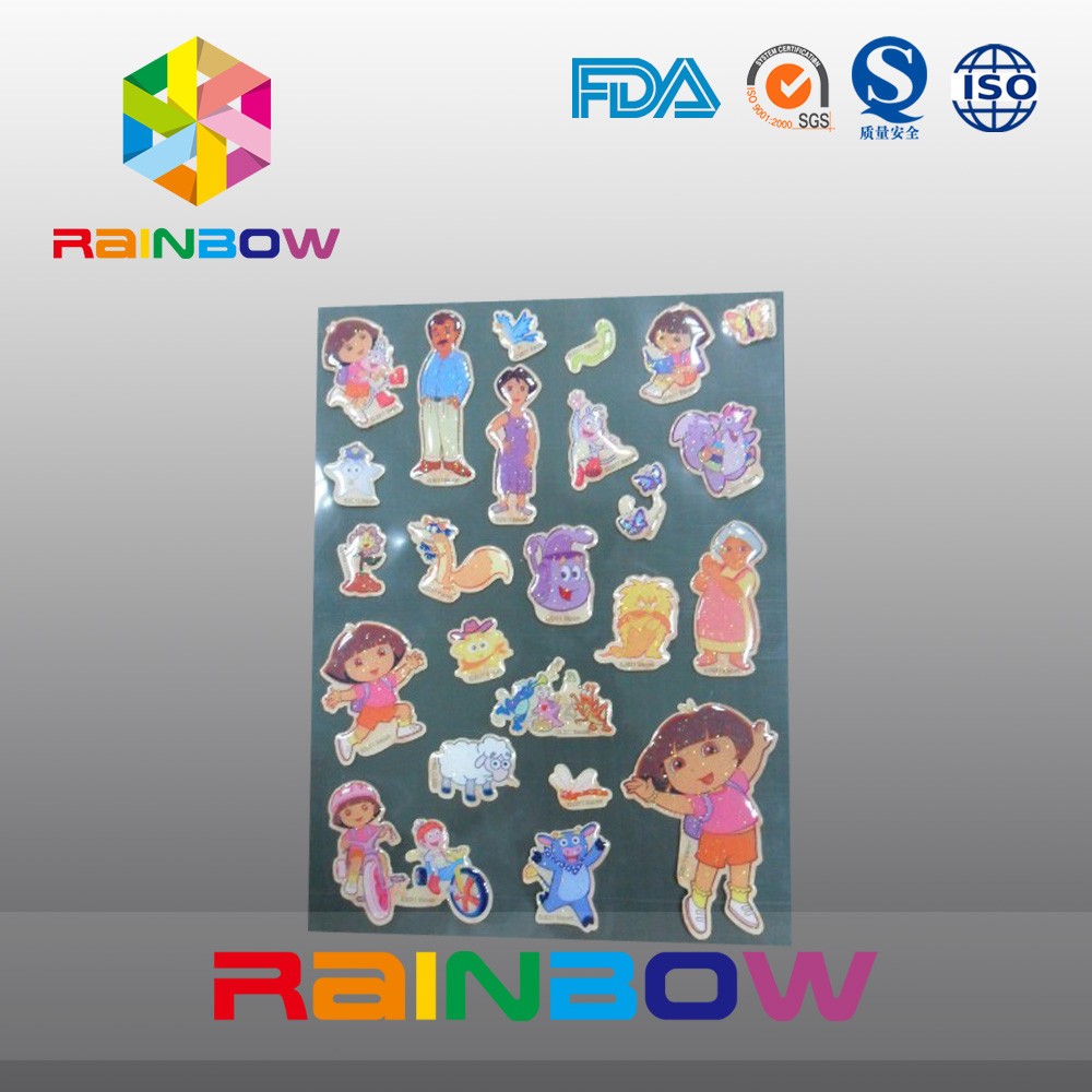 रंगीन ज्वलंत अनियमित आर्थिक पुनर्नवीनीकरण कस्टम पेपर लेबल बोतल / प्लास्टिक बैग