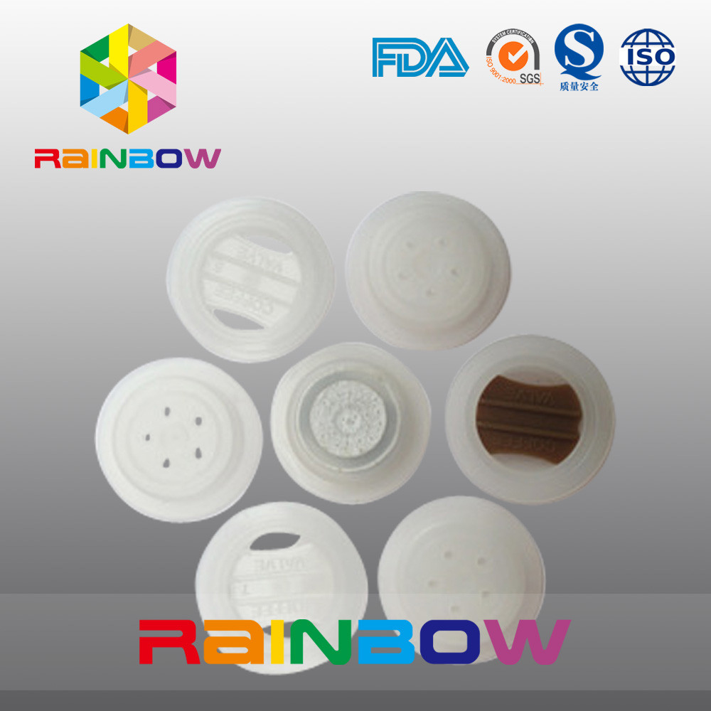 कॉफी बैग पैकिंग के लिए अनुकूलित प्लास्टिक पाउच पैकेजिंग Degassing वाल्व