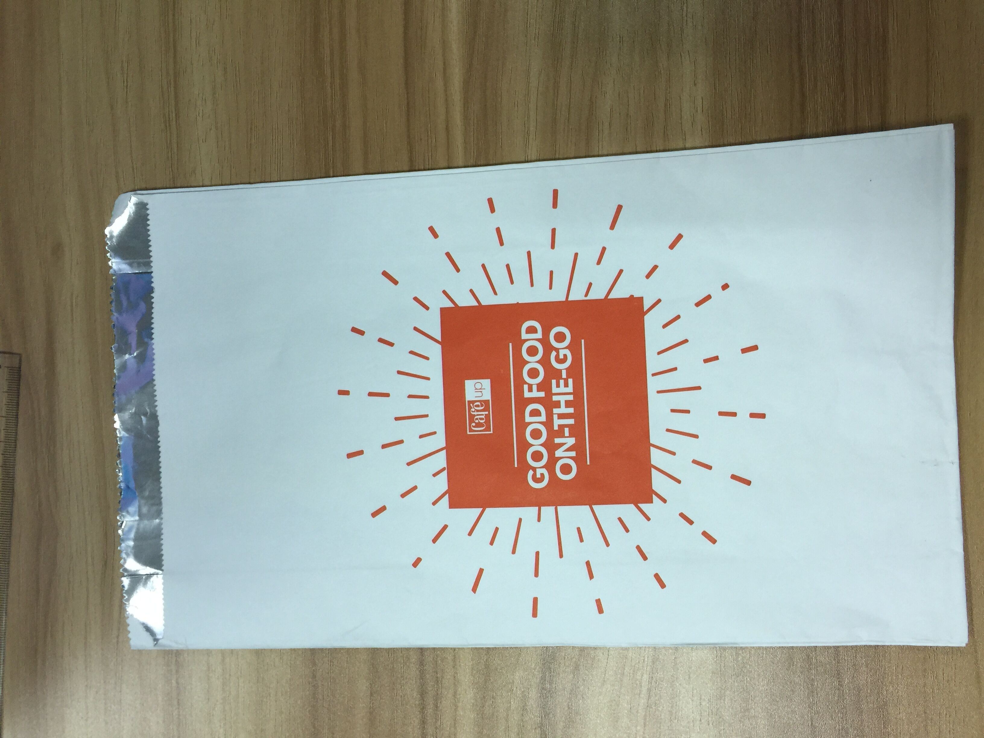 क्राफ्ट पेपर पंक्तिबद्ध पन्नी अंदर रोस्ट चिकन पैकेजिंग बैग अनुकूलित डिजाइन