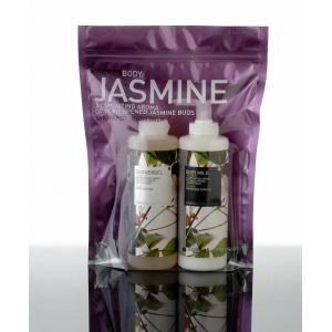 पारदर्शी सामने डिस्प्ले प्लास्टिक कॉस्मेटिक पैकेजिंग बैग जिपर के साथ