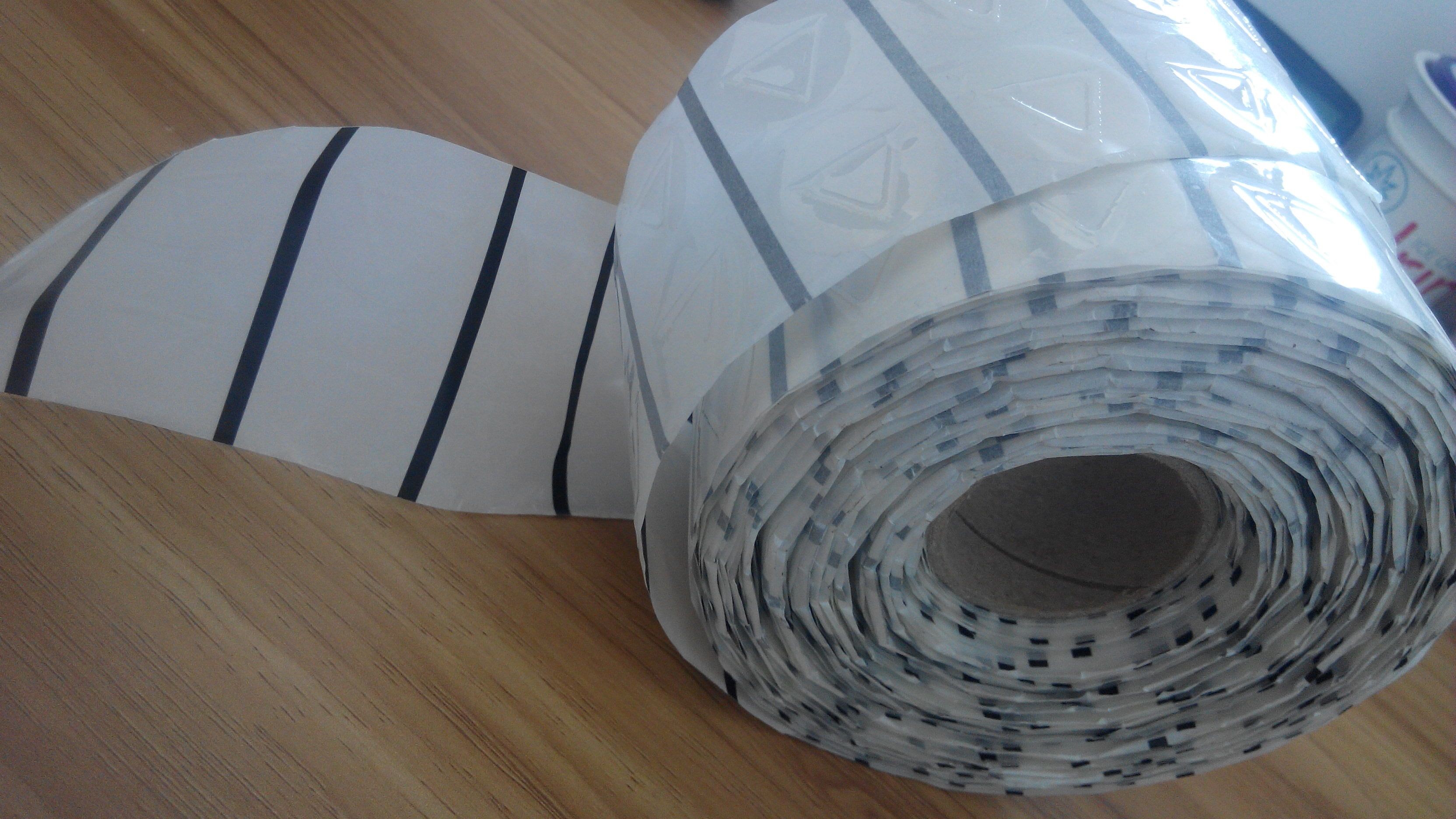 बोतल के लिए रोल के साथ कस्टम ब्लाइंड मैन टैक्टाइल वार्निंग लेबल सिकोड़ें आस्तीन लेबल