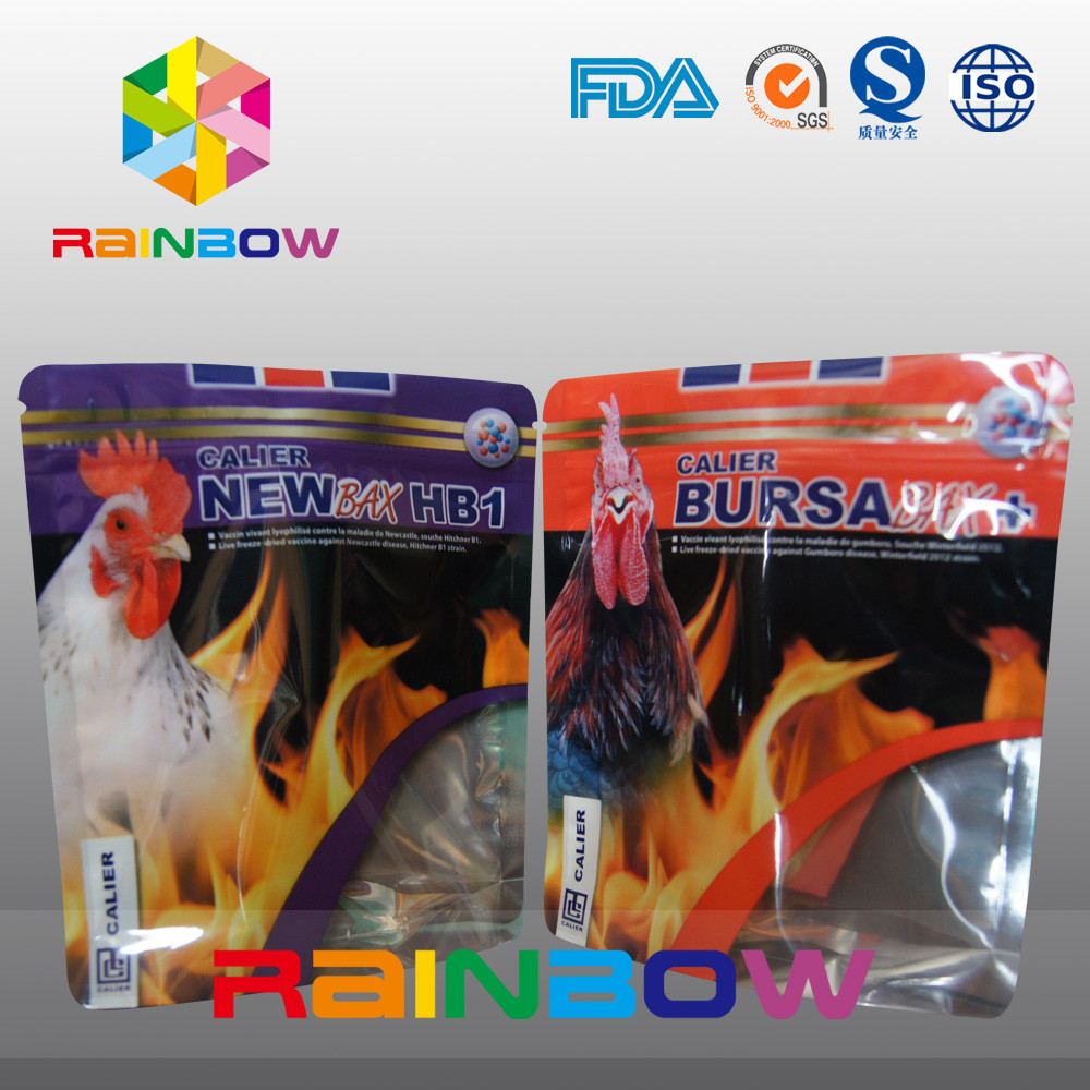 Zpilock पालतू खाद्य थैली एल्यूमीनियम पन्नी पशु Tukey खाद्य थैला ऊपर खड़े हो जाओ