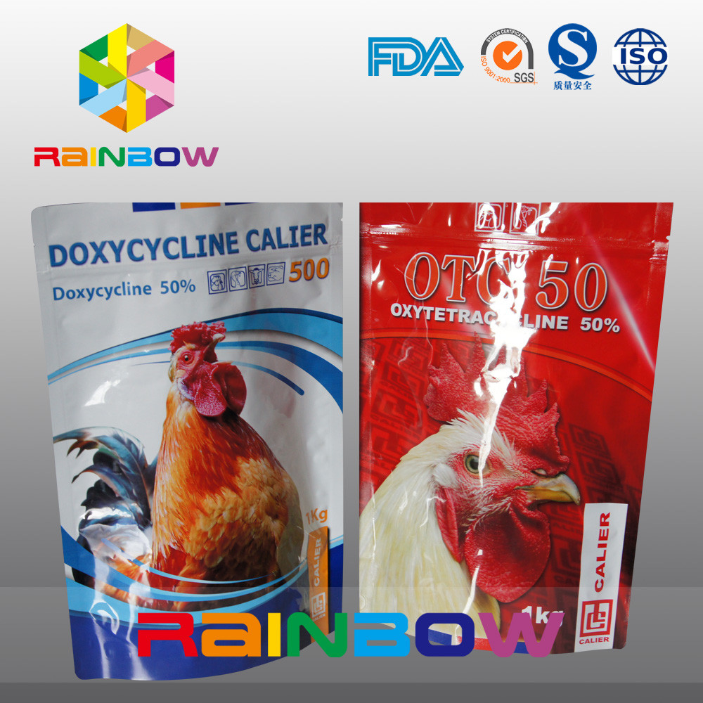 कस्टम अपना खुद का लोगो जिपर के साथ पालतू / टके खाद्य भंडारण पाउच खड़े हो जाओ