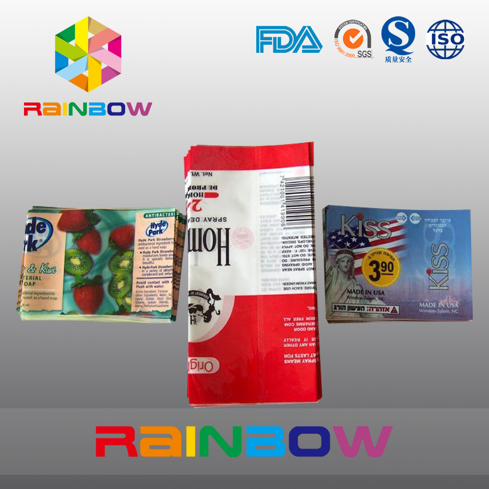 बोतल के लिए पनरोक मुद्रित पीवीसी / पीईटी हीट सिकोड़ें आस्तीन लेबल