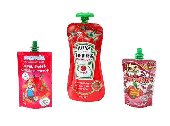 तरल प्लास्टिक पाउच पैकेजिंग पीने के लिए / लचीले doypack पाउच