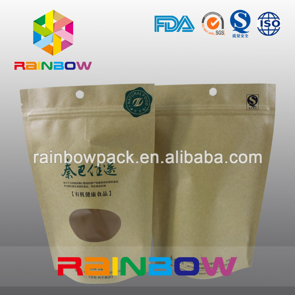 पुनर्नवीकरणीय 2 ओज़ क्राफ्ट पेपर डॉयपैक्स विन्डो विथ विथ विंडो