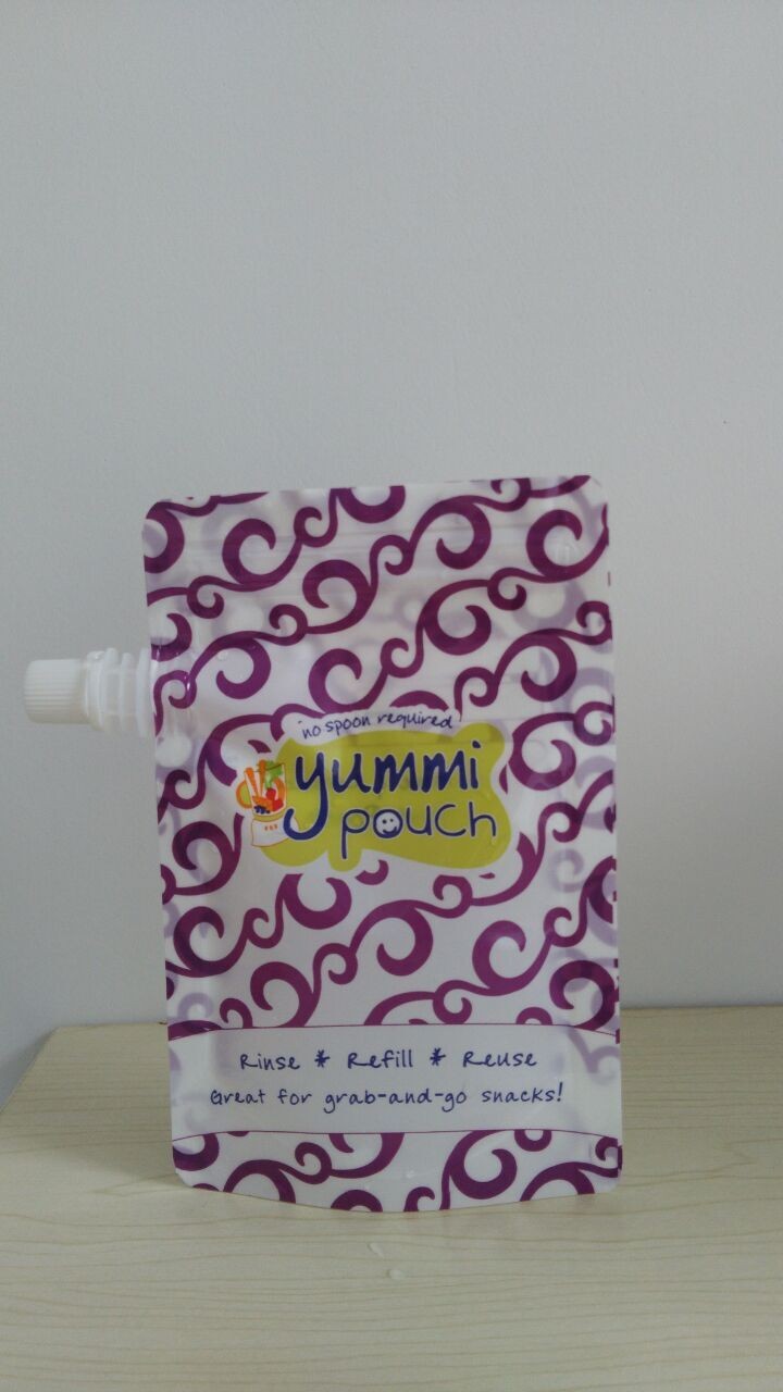 जिपलॉक के साथ अनुकूलित 5 ऑउंस BPA फ्री स्टैंड अप बेबी फ़ूड पाउच