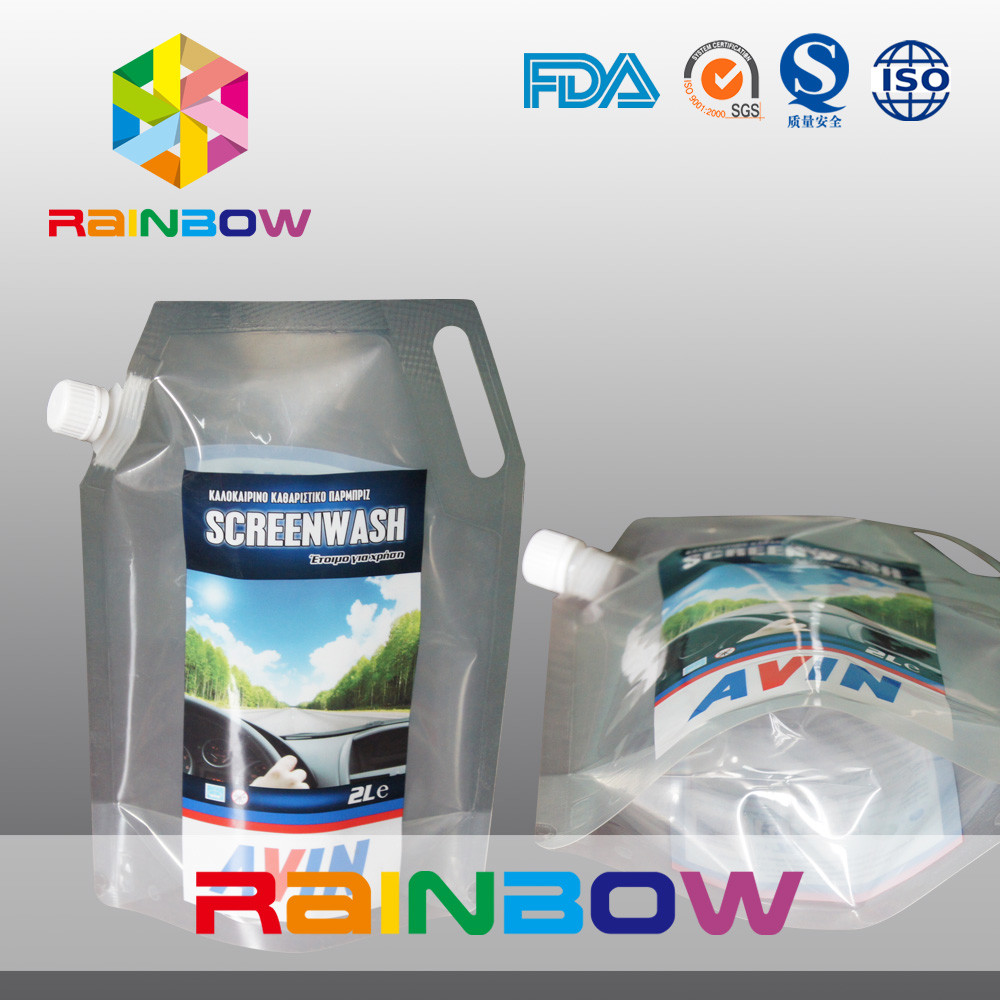 3L पानी के सबूत पारदर्शी या मुद्रण खड़े हो जाओ टोंटी थैली तरल बोतल बैग