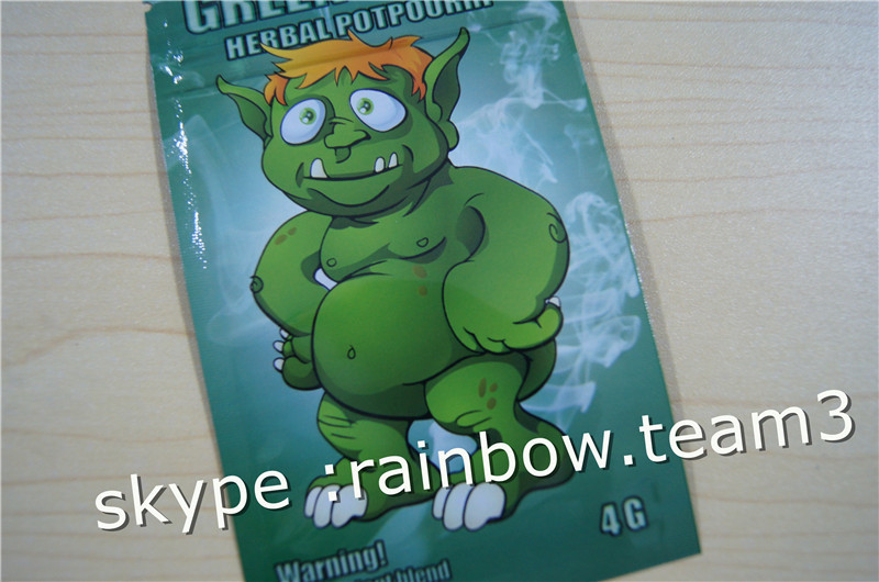 हर्बल धूप का सामान बैग / तीन साइड सील ज़िप बैग / कस्टम हर्बल धूप का सामान के लिए 1g / 2g / 3G / 4g / 5g पाउच बैग पाउडर के लिए