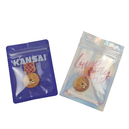 अनुकूलित 35g खाद्य Mylar बैग पैकेजिंग कैनबिस प्लास्टिक Mylar स्टैंड अप पाउच