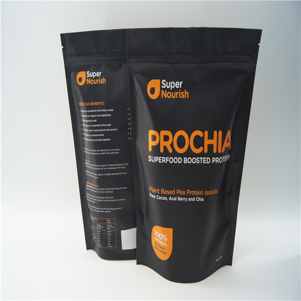 पन्नी में लिपटे पन्नी ज़िपलॉक बैग, प्रोटीन पाउडर / खाद्य पन्नी पैकेजिंग बैग