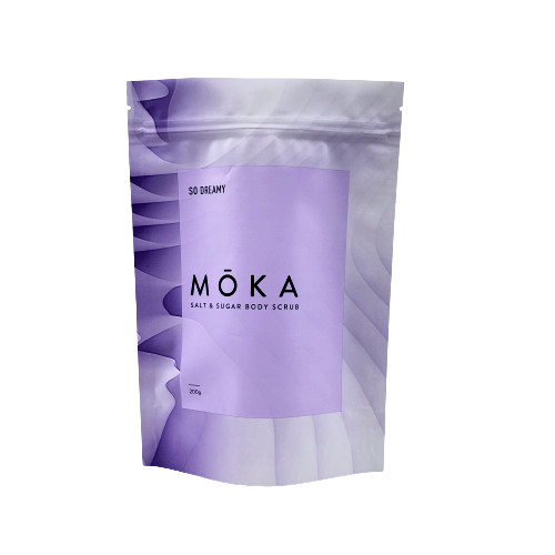 कस्टम लोगो प्रिंटेड स्टैंड अप जिपलॉक पाउच सी सॉल्ट / लिक्विड सोप / बॉडी स्क्रब पैकेजिंग