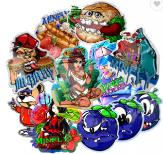 सॉफ्ट टच खाद्य खाद्य पैकेजिंग बैग 3.5 ग्राम कुकी विशेष आकार डाई कट माइलर बैग