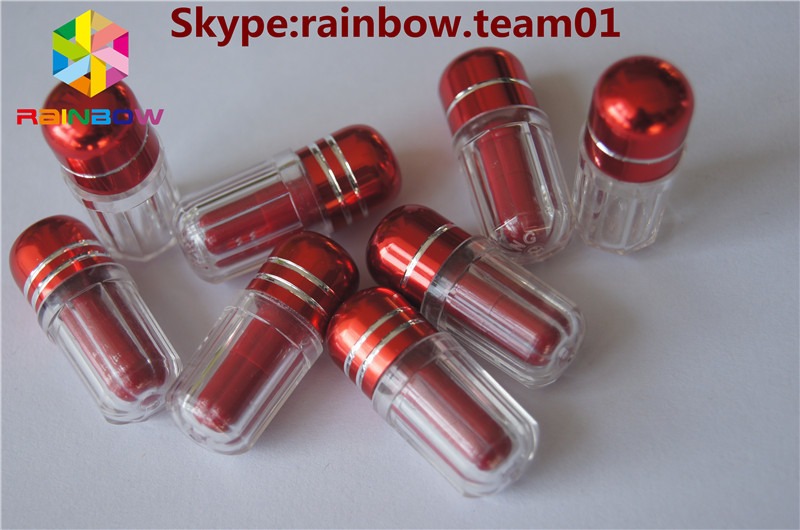 खाली प्लास्टिक कैप्सूल धातु टोपी ब्लिस्टर rhino7 और राइनो 25 खाली रंग कैप्सूल खाली प्लास्टिक कैप्सूल कैप्सूल मामले