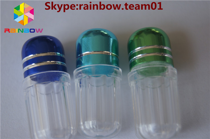 खाली प्लास्टिक कैप्सूल गोली कंटेनर कैप्सूल केस कैप्सूल आकार कंटेनर हेक्सागोनल आकार कैप्सूल बोतल