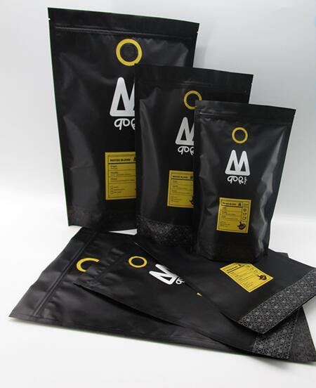 विंडो / जिपर डॉयपैक्स पैकेजिंग के साथ सुरक्षित 16 ओज़ प्राकृतिक स्टैंड अप पाउच