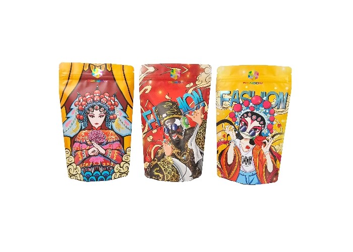 फ़ूड पीनट कैंडी नट डेज़र्ट स्टोरेज स्टैंड अप माइलर फ़ूड बैग रीसीलेबल ज़िपलॉक के साथ