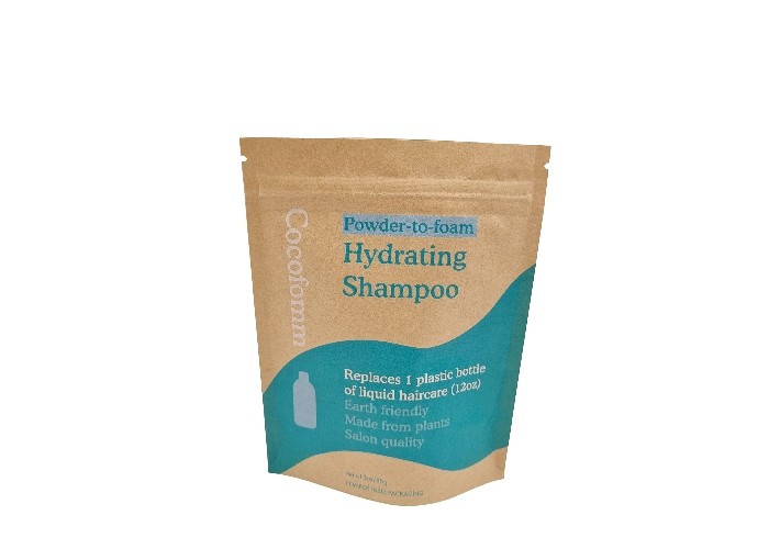 थोक ब्राउन क्राफ्ट पेपर डॉयपैक गंध रोधी खाद्य पैकेजिंग स्टैंड अप पाउच