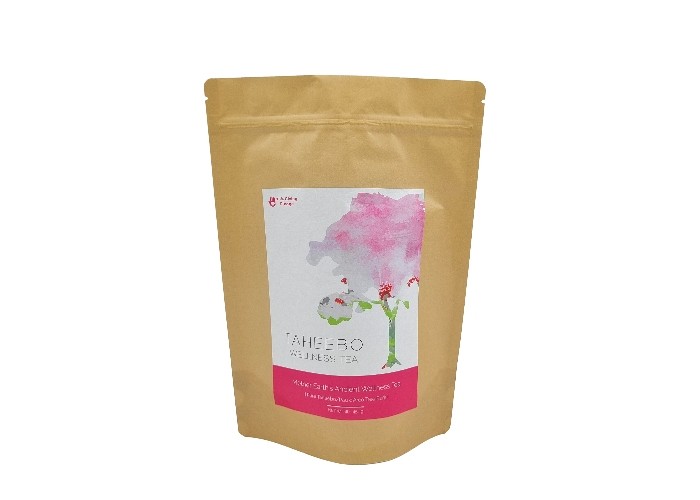 बायोडिग्रेडेबल स्टैंड अप पाउच कस्टम डिज़ाइन क्राफ्ट पेपर कॉफी पैकेजिंग बैग