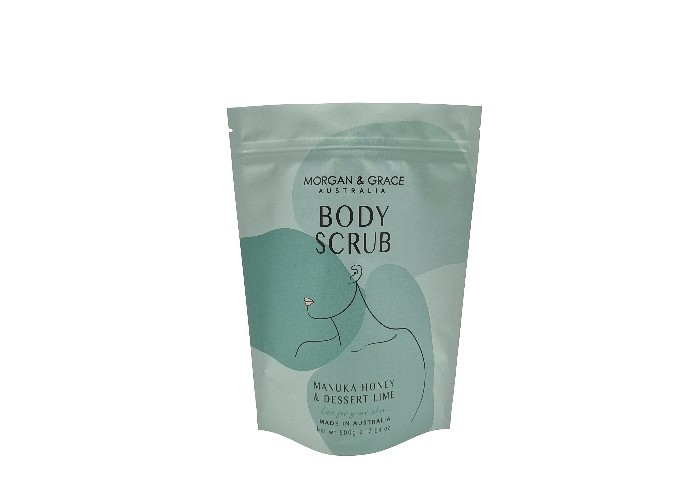 डिजिटल प्रिंटिंग कस्टम स्टैंड अप बैग शरीर स्क्रब के लिए जलरोधक पैकेजिंग बैग