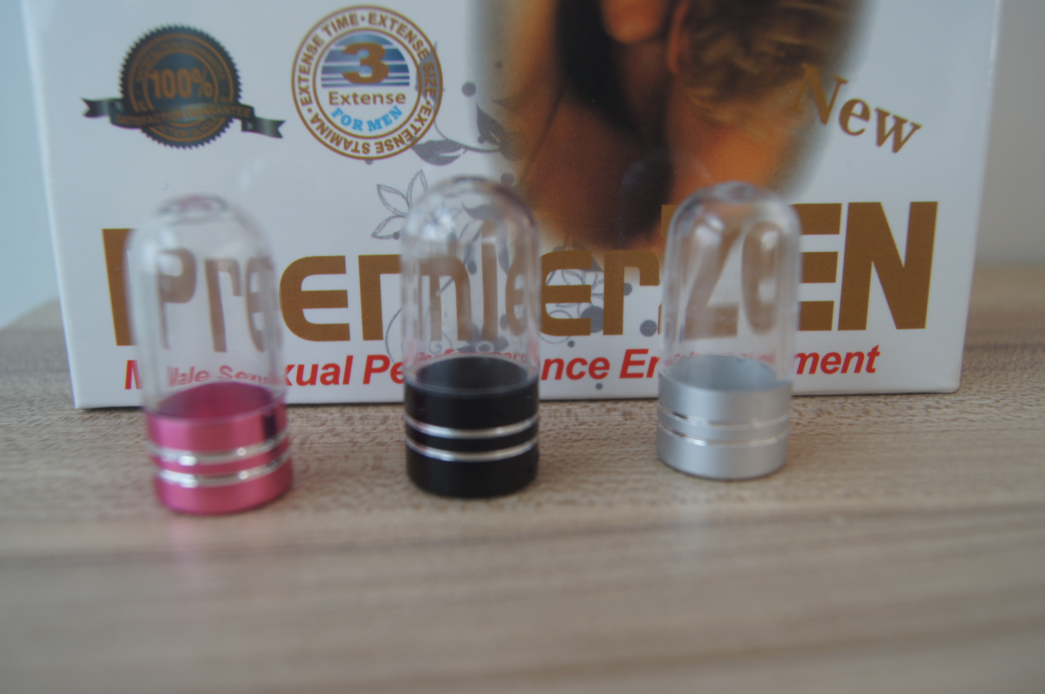 खाली प्लास्टिक की गोली की बोतलें कैप्सूल के आकार का कंटेनर बोतल PremierZen 3d कार्ड पैकिंग