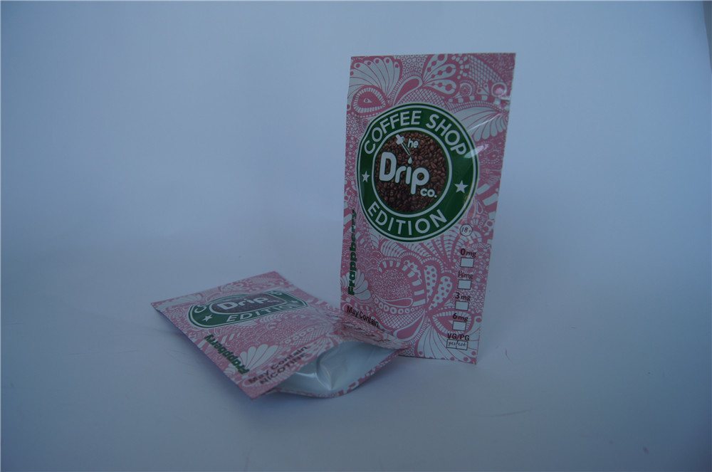 जिपर / आंसू पायदान के साथ कस्टम प्रिंटिंग स्टैंड अप वेप पैकेज पैकेजिंग बैग