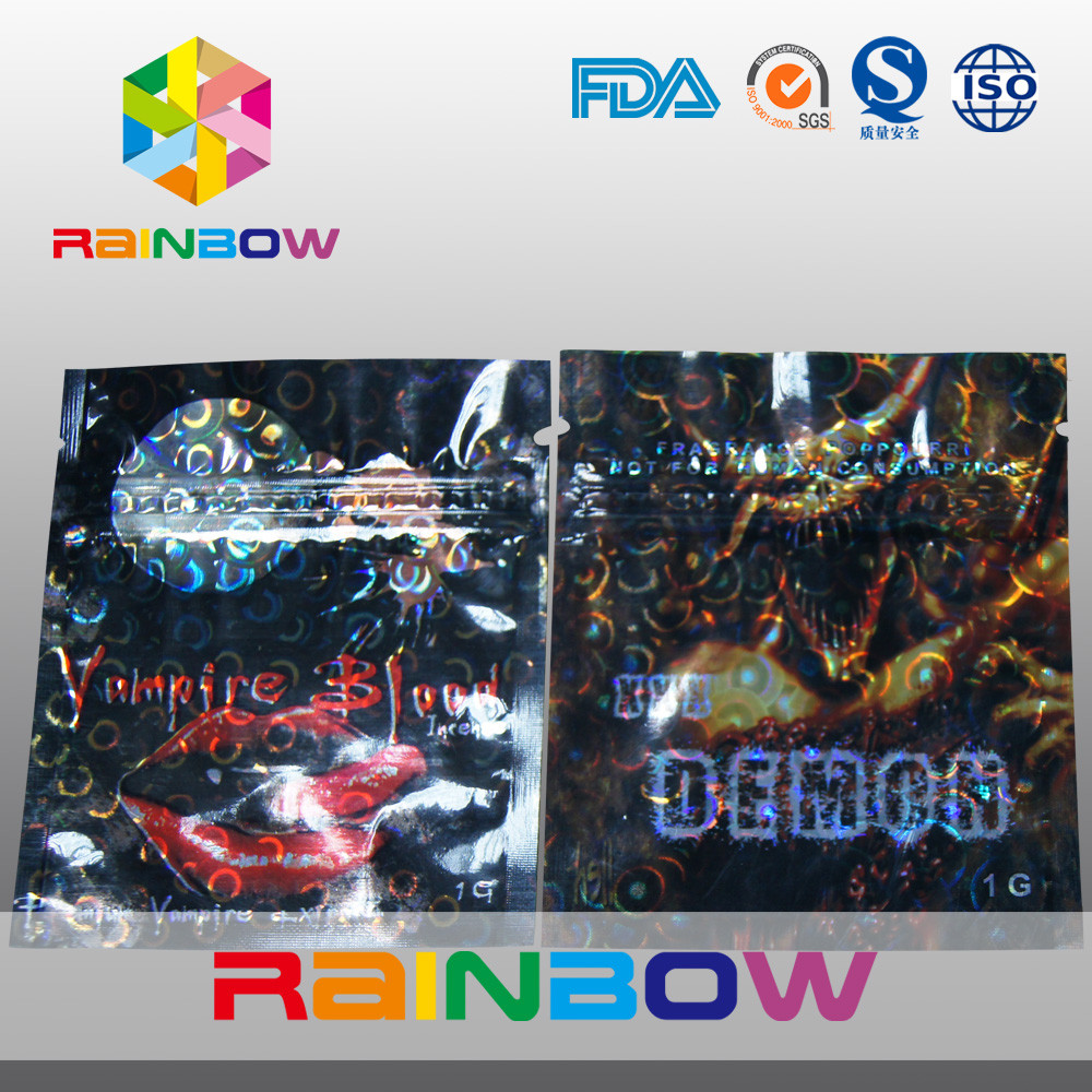 आंसू Notches के साथ टुकड़े टुकड़े में सामग्री बंदर हर्बल धूपघड़ी मिनी ज़िपलॉक