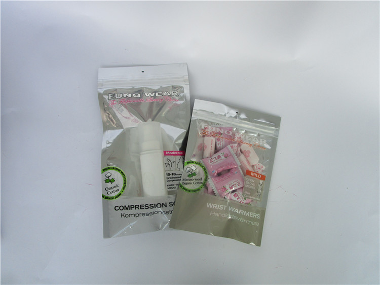 अंडरवियर के लिए ziplock / ziplock बैग / ज़िप बैग के साथ उच्च गुणवत्ता वाले तीन साइड सील बैग