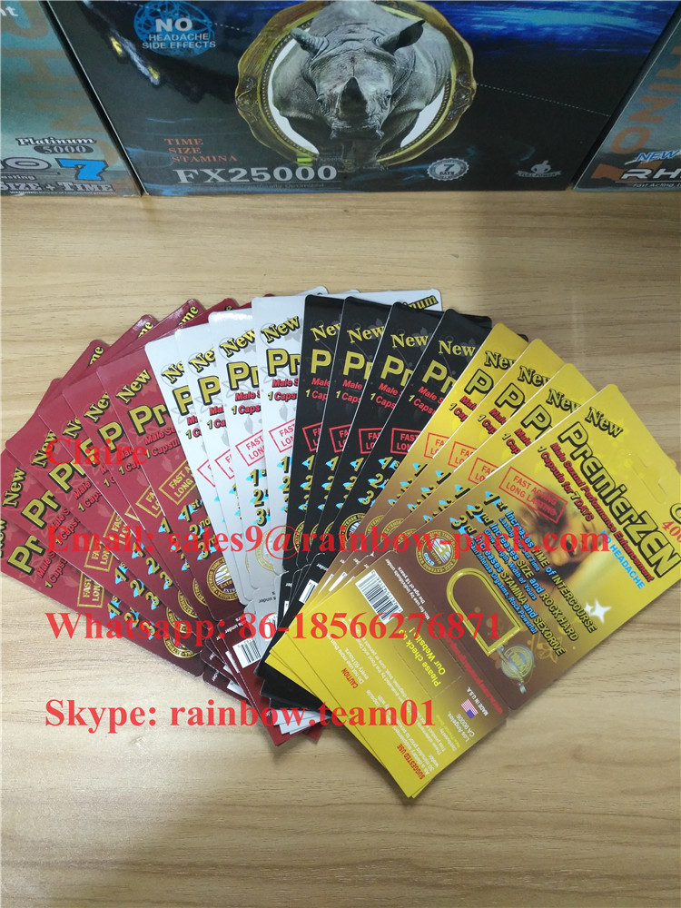 3 डी प्रभाव के साथ स्टॉक में प्रीमियरजेन गोल्ड पुरुष एनहांसमेंट पिल कार्ड ब्लिस्टर पैकेजिंग