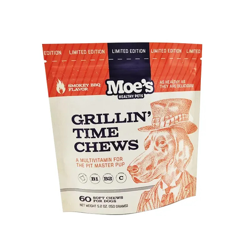 कुत्ते के लिए आंसू के निशान के साथ पशु फ़ीड बैग