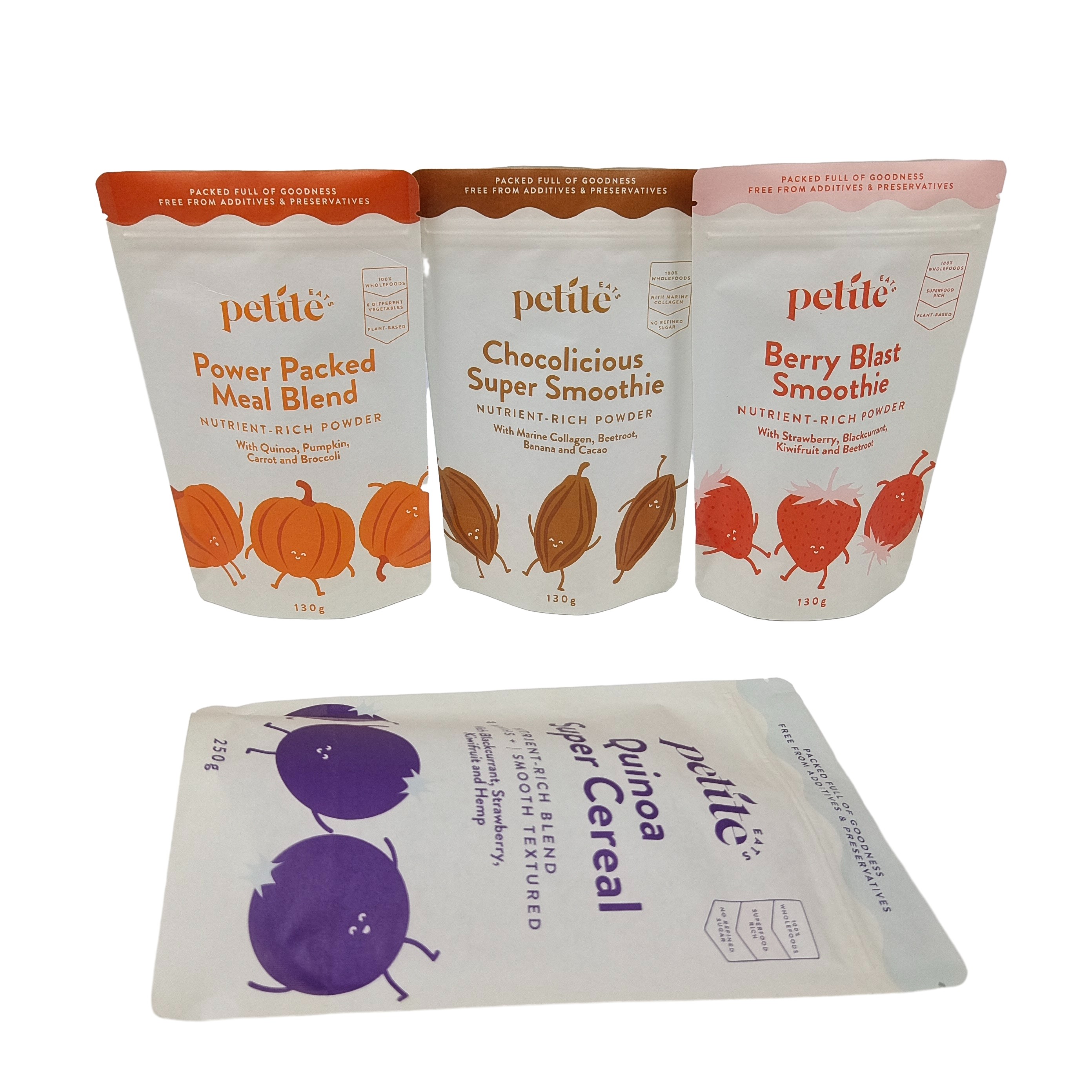 जैव अपघटनीय खड़े-बढ़े बैग Ziplock कस्टम लोगो मुद्रित Doypack के साथ कॉफी चाय पैकेजिंग खाद्य बैग के लिए