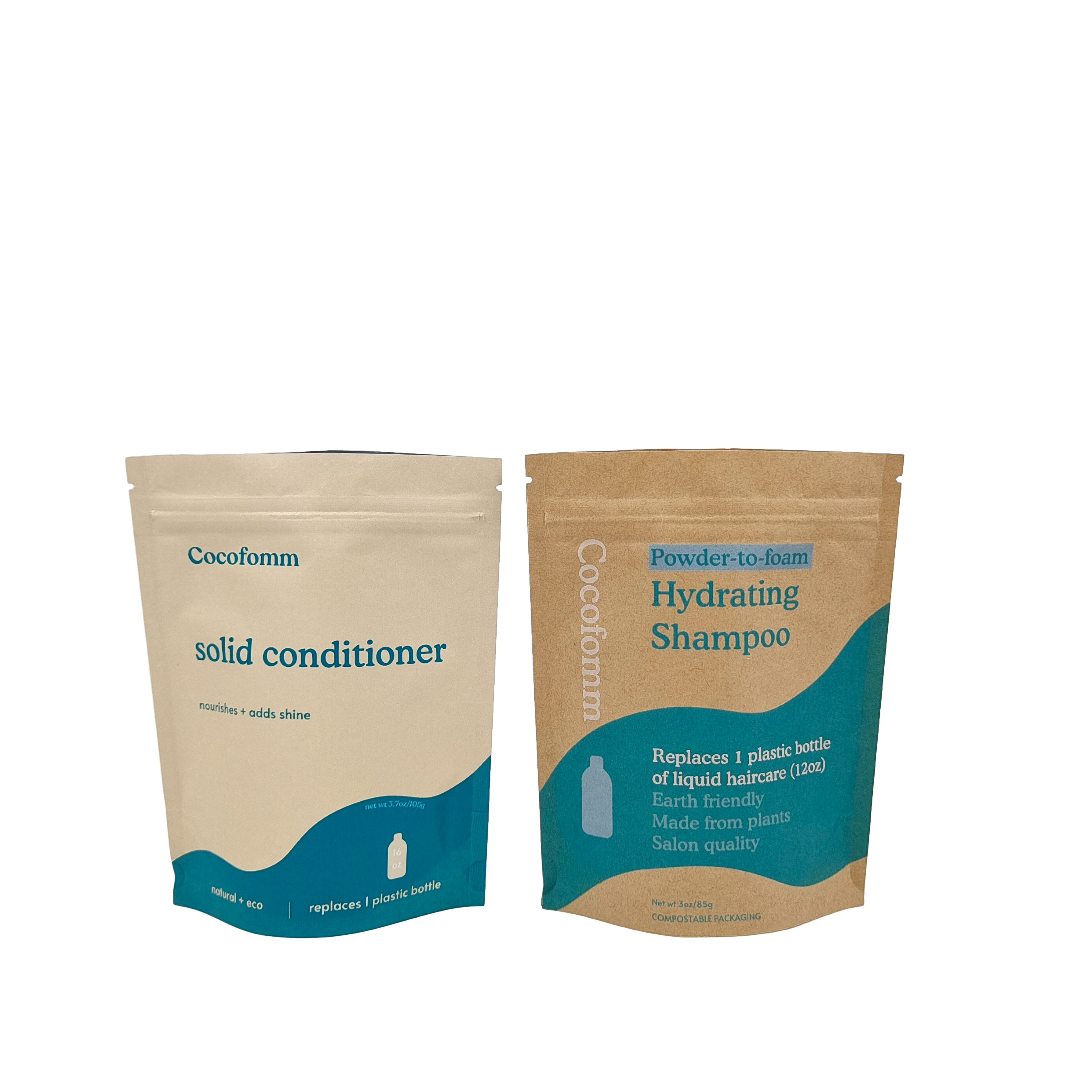 बायोडिग्रेडेबल डॉयपैक रीसाइक्लेबल कस्टम स्टैंड अप बैग के साथ ज़िप लॉक क्राफ्ट पेपर बैग खाद्य पैकेजिंग बैग