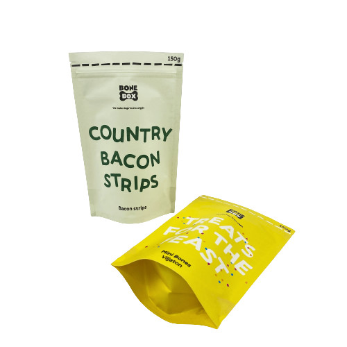 बायोडिग्रेडेबल कॉफी बीन्स पैकेजिंग पाउच क्राफ्ट पेपर रीसाइक्लेबल स्टैंड अप पाउच कॉफी बैग