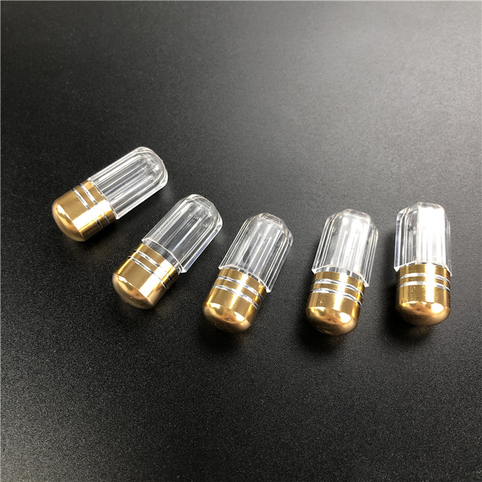 ऑक्टागोन शैली प्लास्टिक दवा कंटेनर पुरुष वृद्धि के लिए धातु स्पूट के साथ